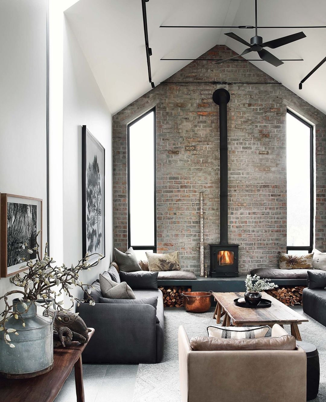 Industrial Loft with Cathedral Ceiling