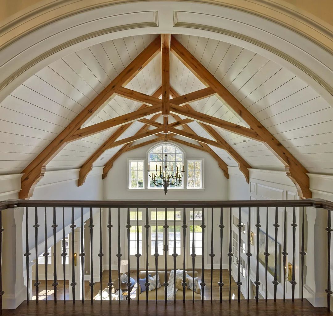 Majestic Hallway with Vaulted Cathedral Ceiling