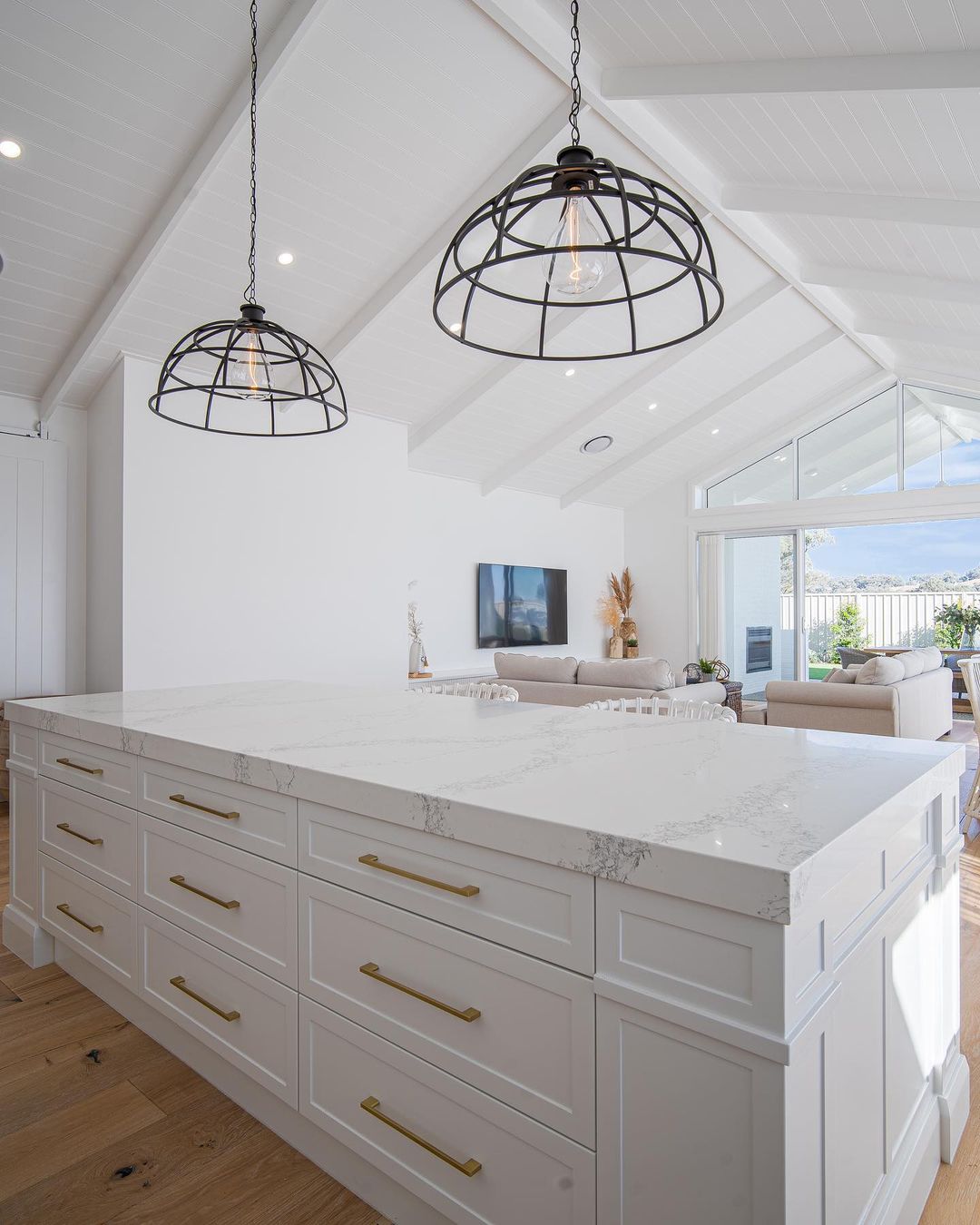 21. Contemporary Kitchen with Elevated Cathedral Ceiling