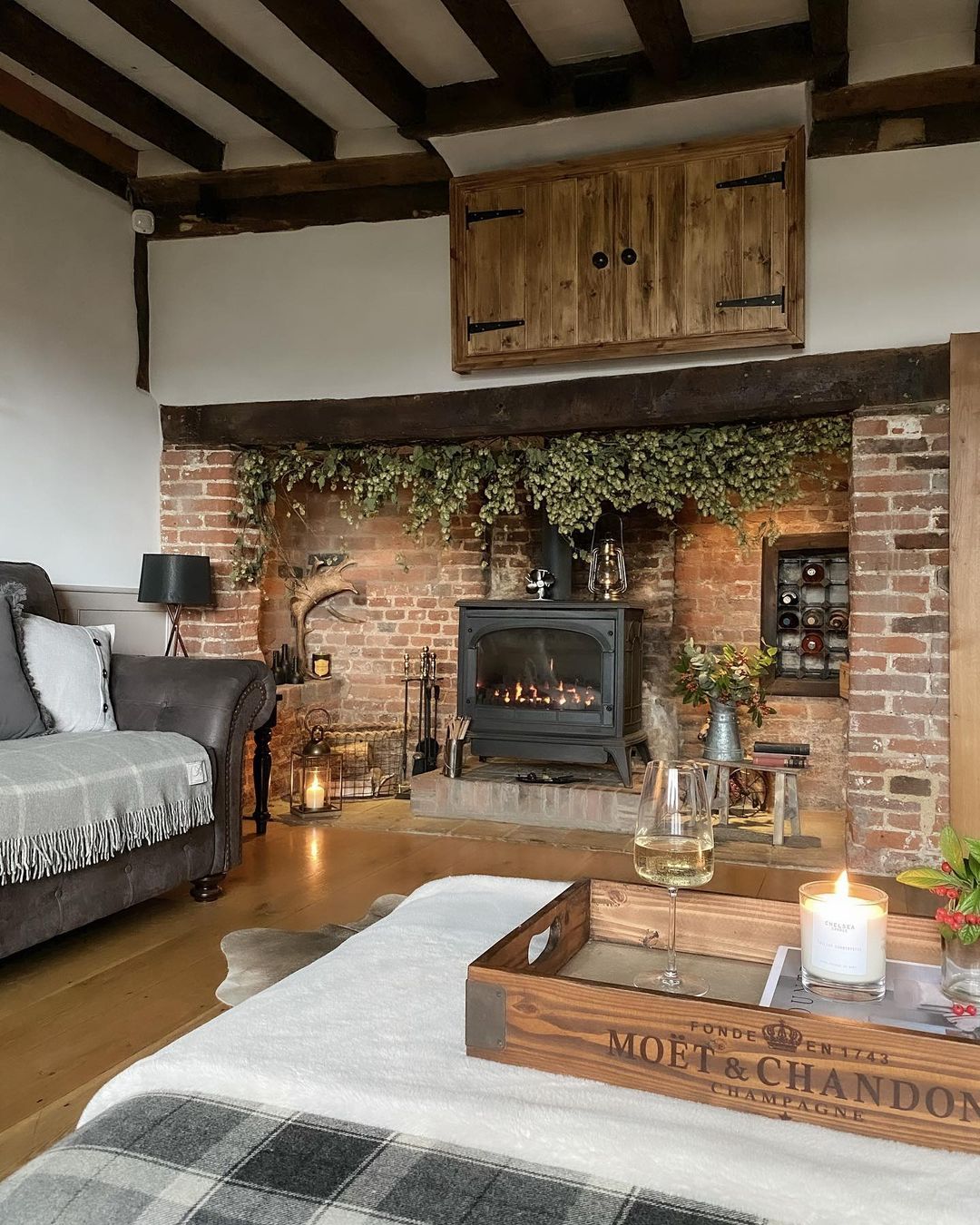 Rustic Charm with a Warm Hearth