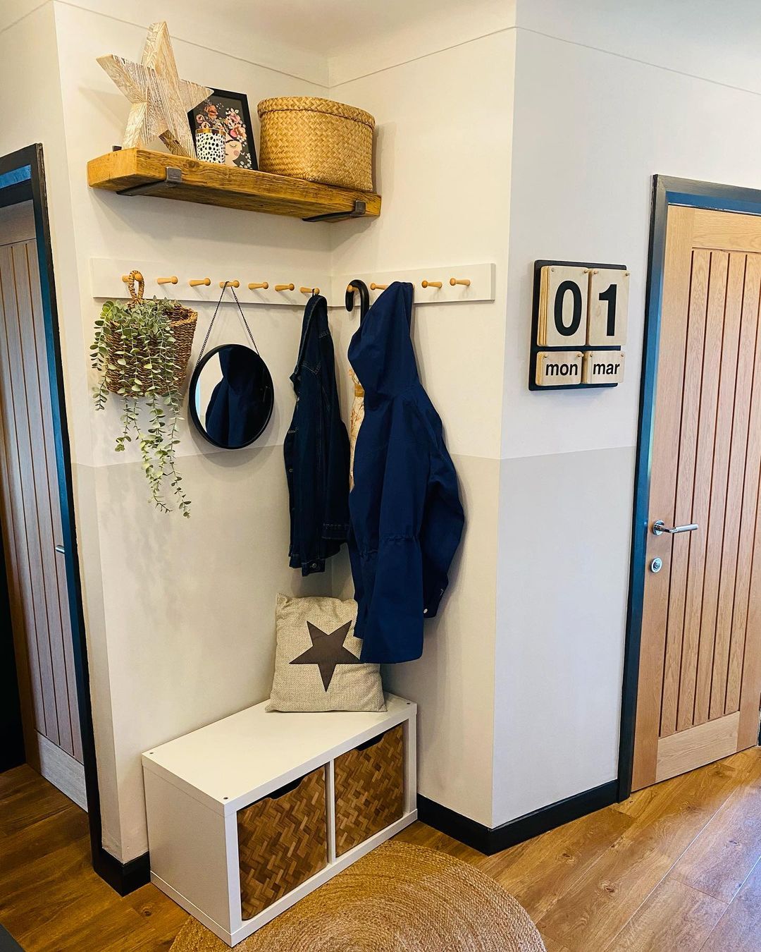 Cozy and Functional Entryway Storage