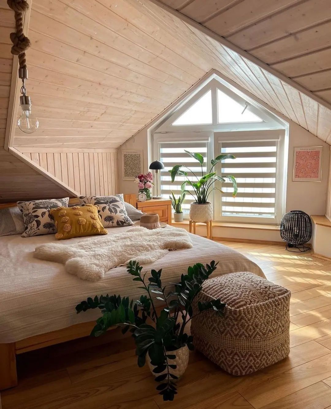 Scandinavian Simplicity: A Light-Filled Attic Haven