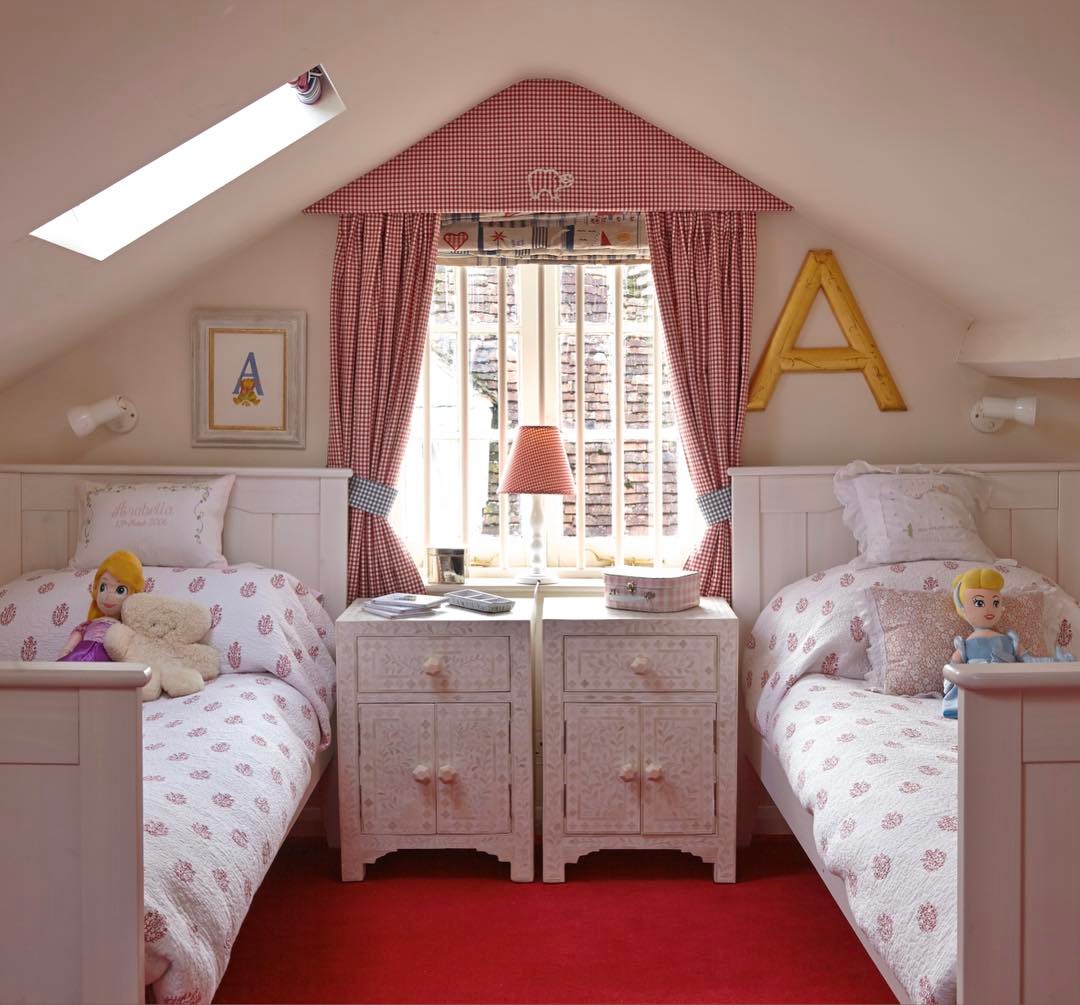 Charming Twins: A Storybook Attic Room for Two