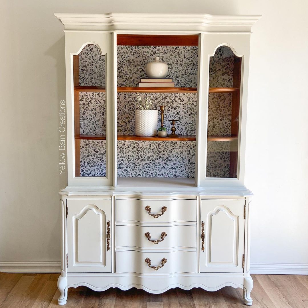 Sophisticated Backdrop Accent Cabinet