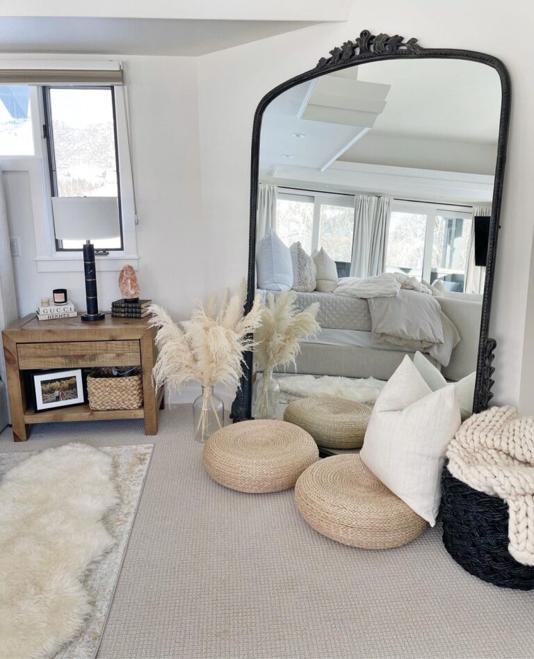 25 Beautiful Bedroom floor mirror Ideas You Will Love