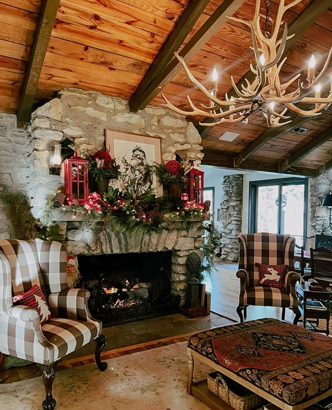Holiday Hearth in Rustic Style