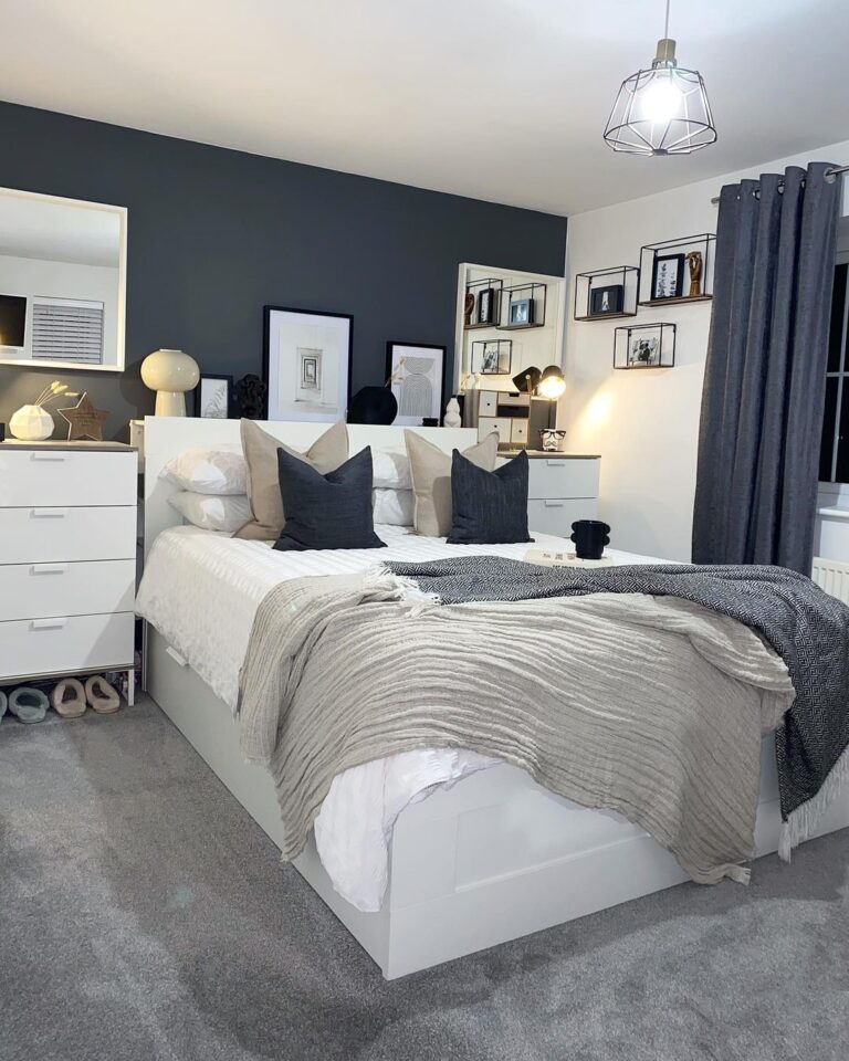 30 Modern And Minimalist Beige and Grey Bedroom Ideas