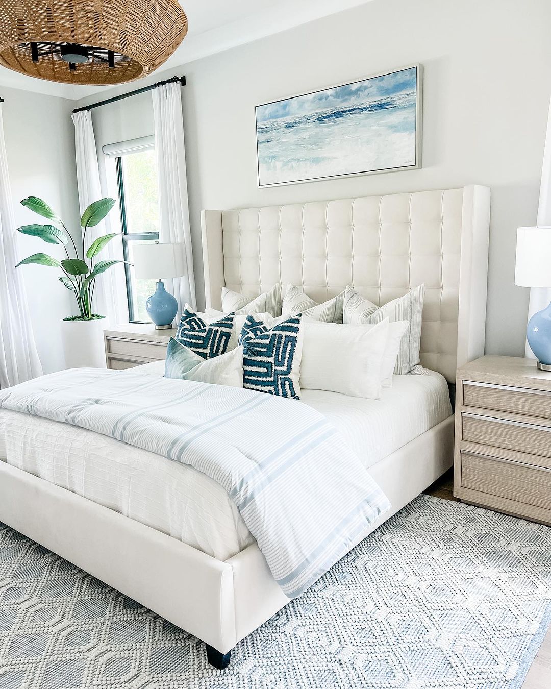 Use Coastal Artwork and Textured Accents