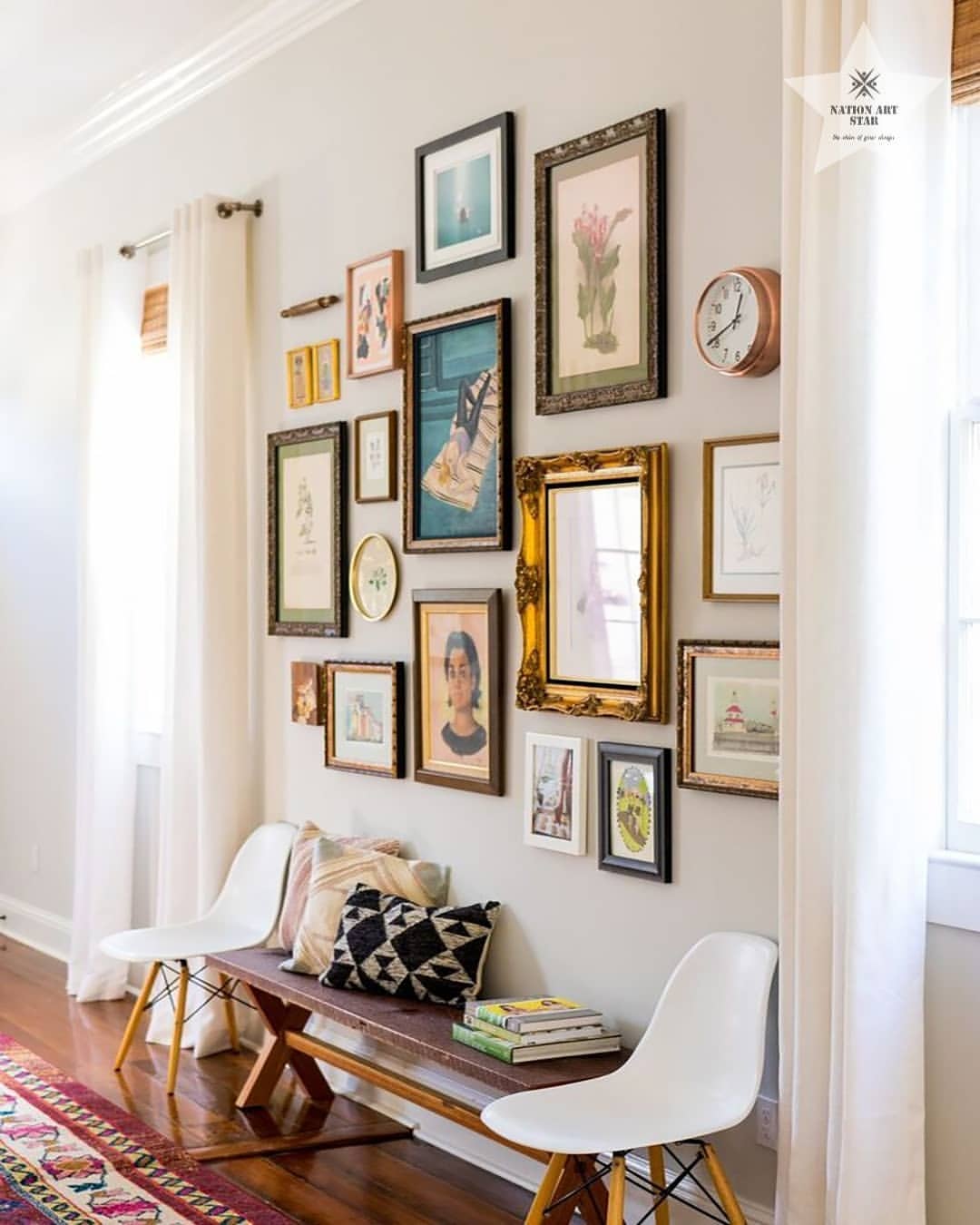 Vintage-Inspired Entryway Gallery Wall