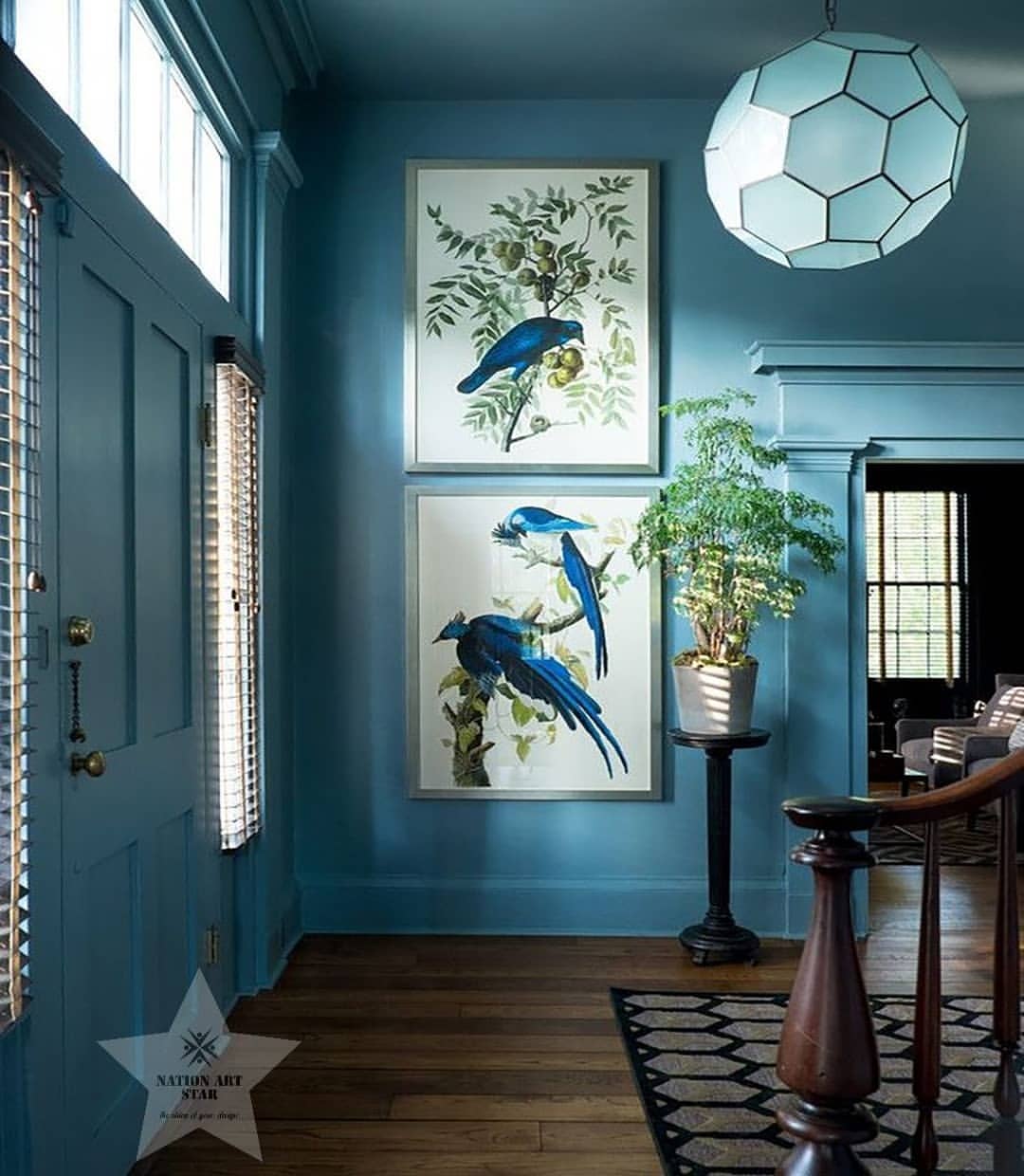 Nature-Inspired Entryway Gallery Wall