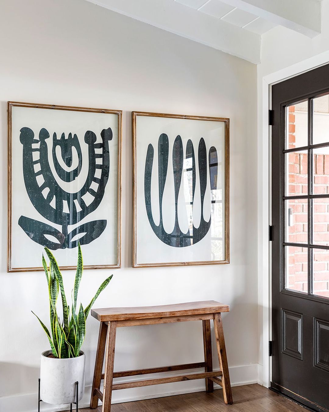 Large Art Pairing Entryway Gallery Wall