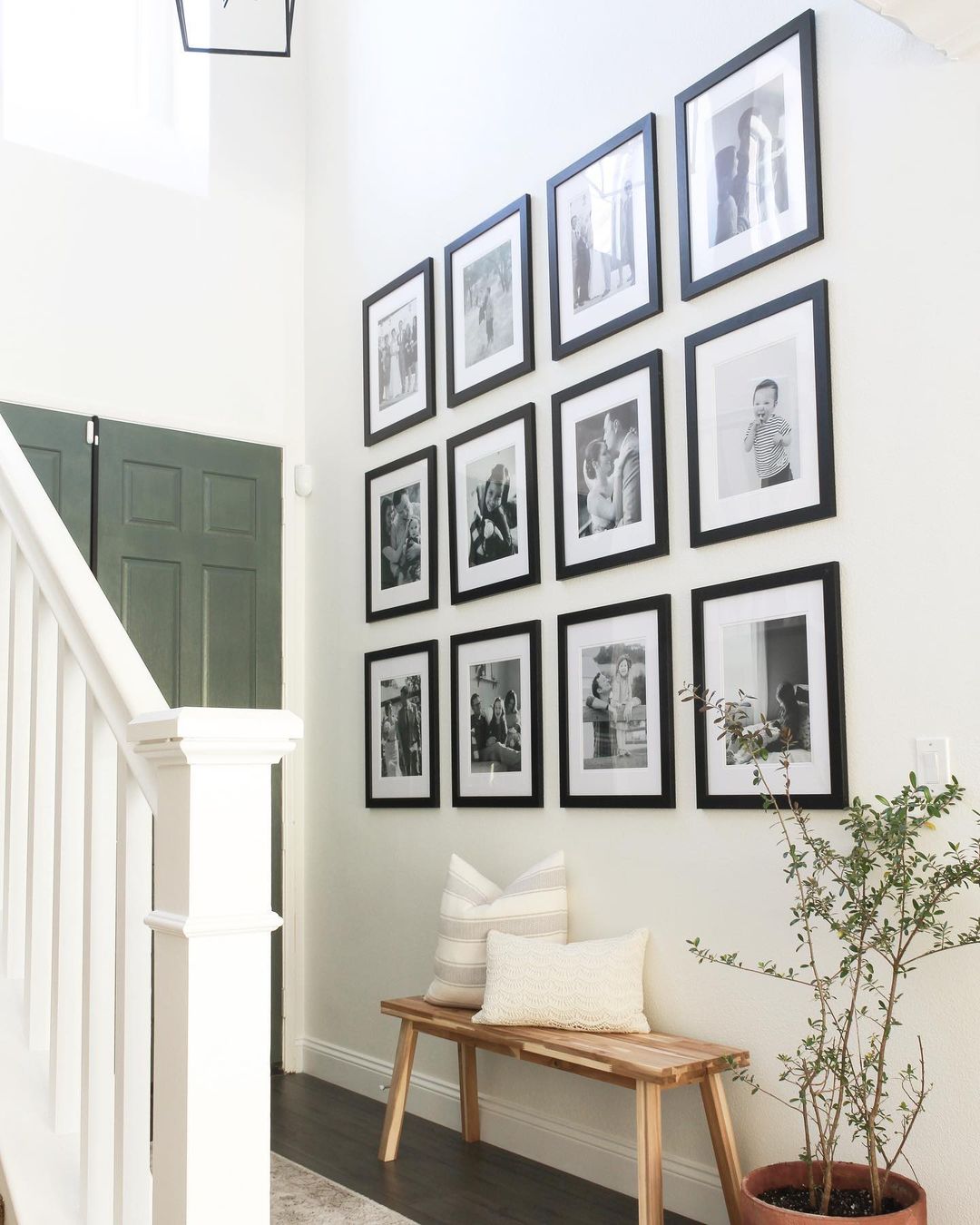 Personalized Photo Collage Entryway Gallery Wall