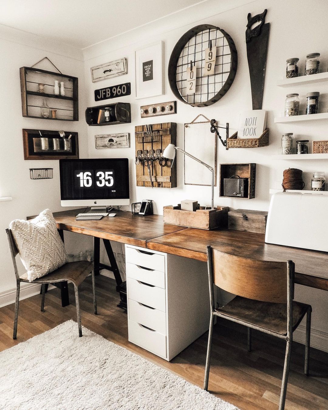Create a Functional Rustic Workspace with Reclaimed Materials
