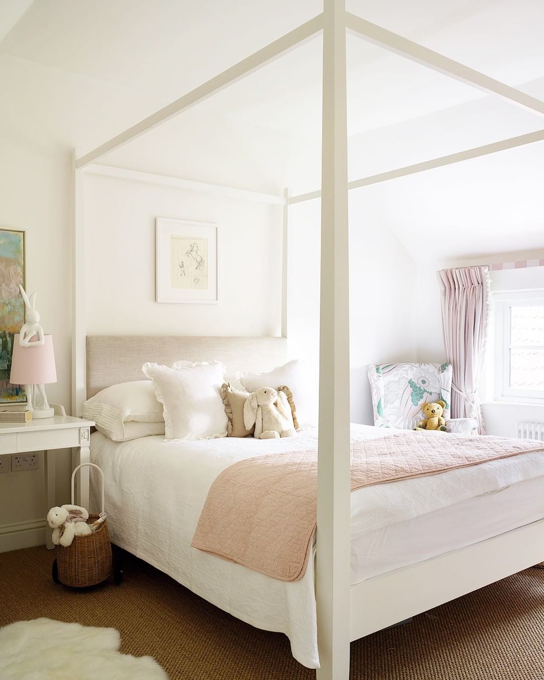 Delightful Four Poster Bed for a Child's Room