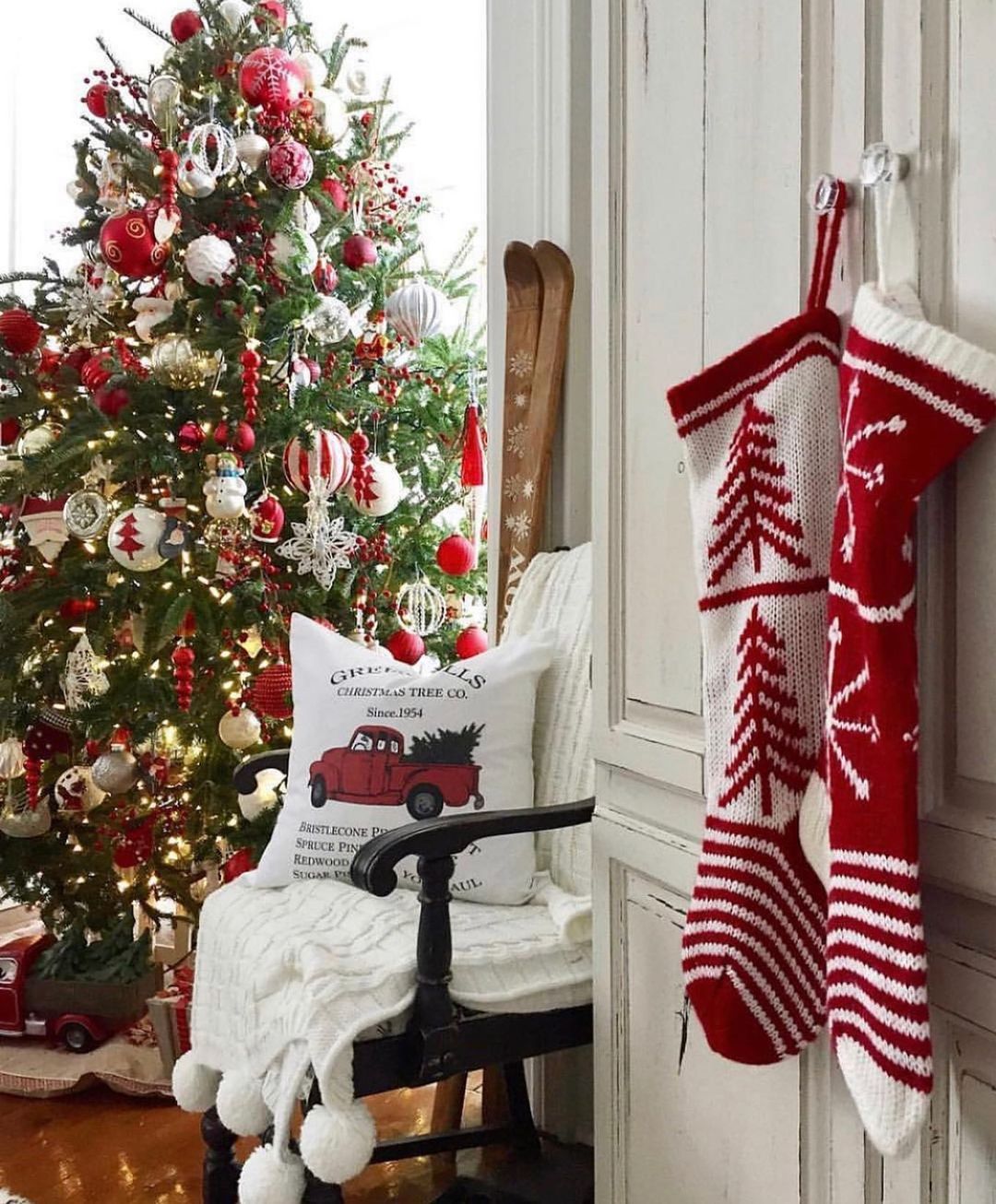Hang Stockings on Cabinet Doors
