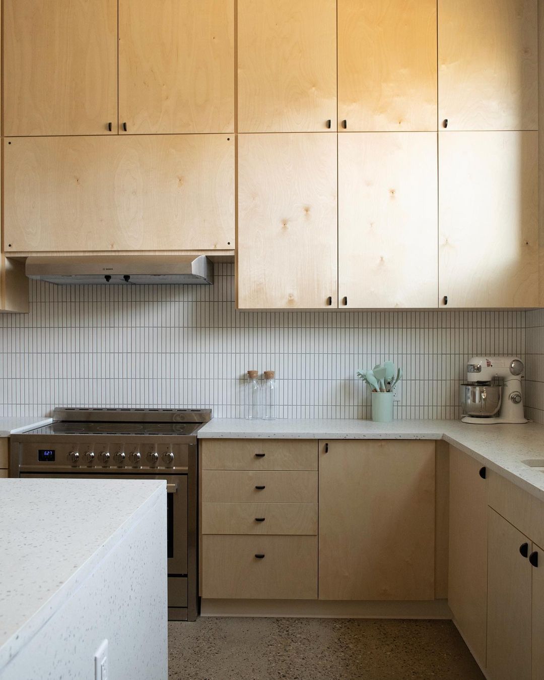 Modern Simplicity with Natural Birch Cabinets