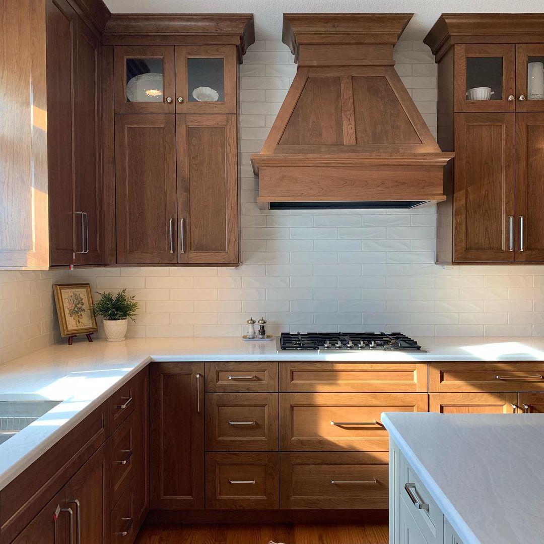 Timeless Classic with Rich Wood Cabinets