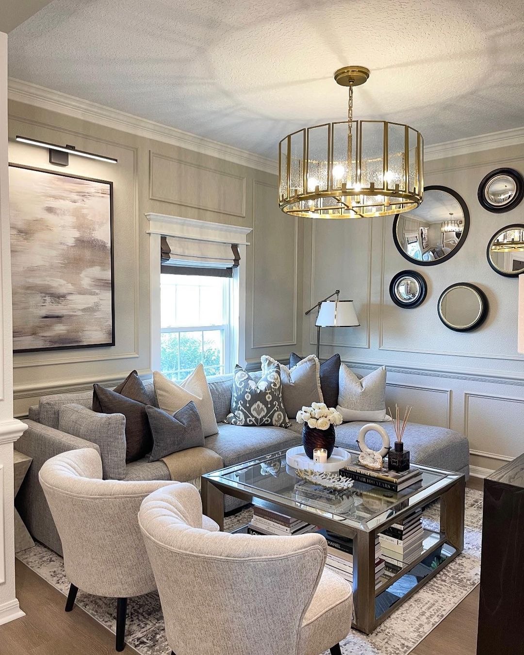 Combine Statement Chandeliers with Accent Lighting