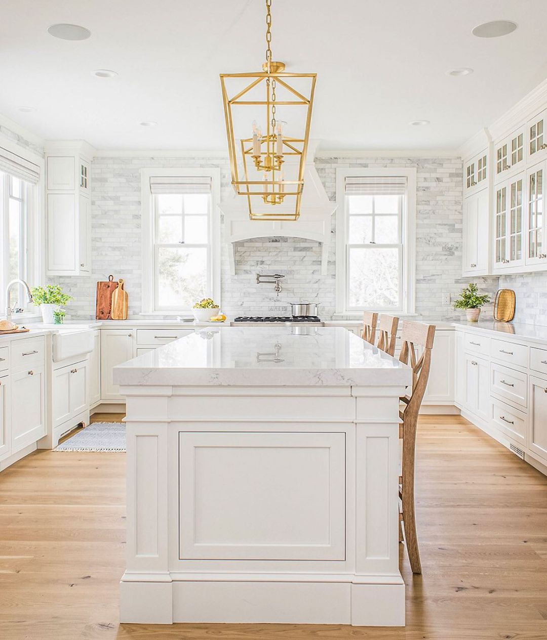 Bright and Airy with Marble Subway Tiles