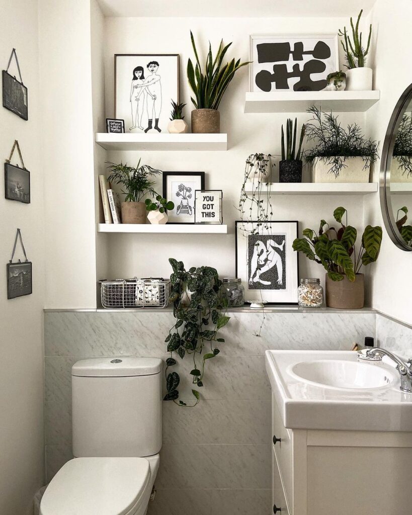 30 Floating Shelves Above Toilet Ideas You Will Love