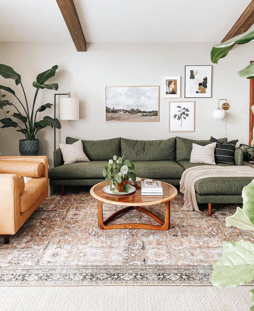 Blend Mid-Century Modern with Natural Elements