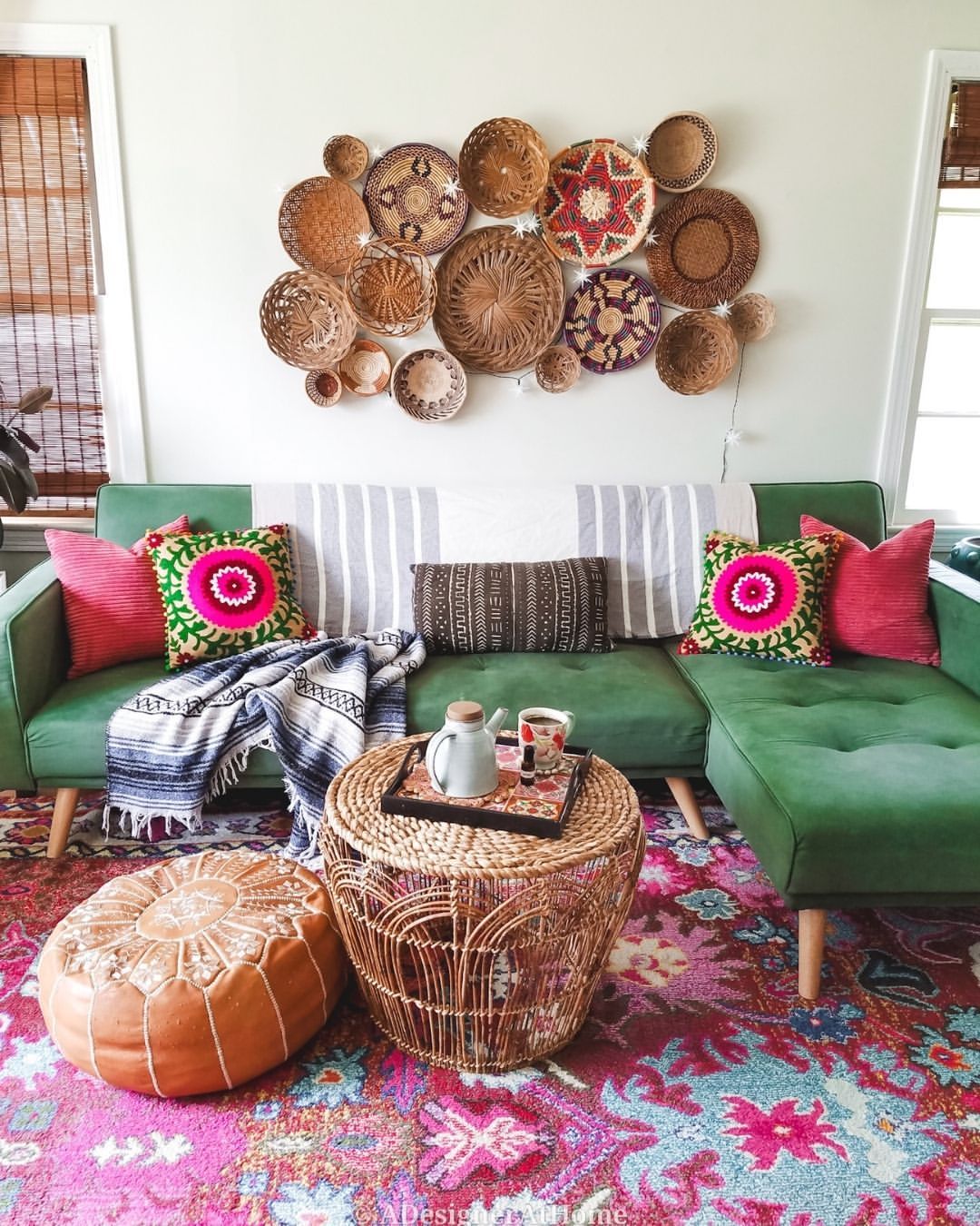 Mix Eclectic Textiles and Natural Elements