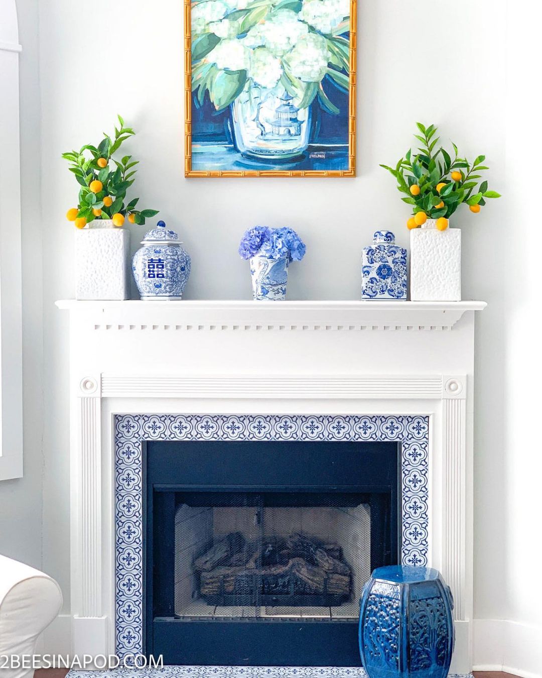 Blue and White Elegance for a Fresh Summer Decor