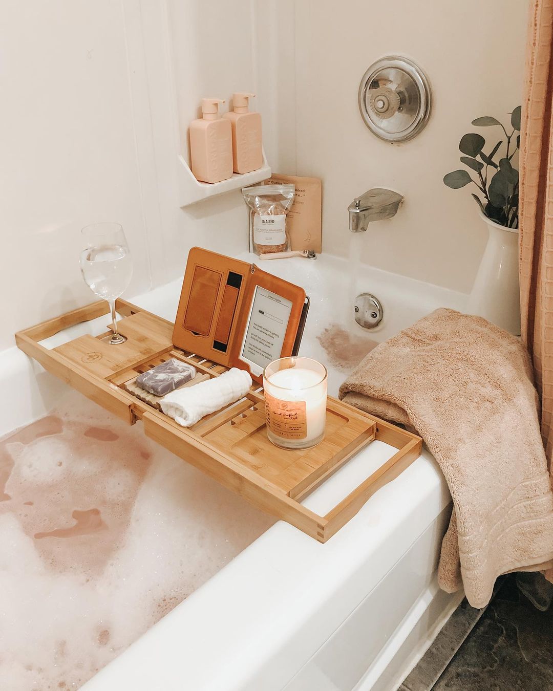 Create a Relaxing Spa Ambiance with a Bathtub Tray