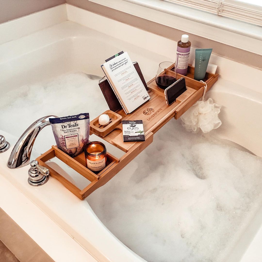 24. Elevate Your Bath Experience with a Comprehensive Tray