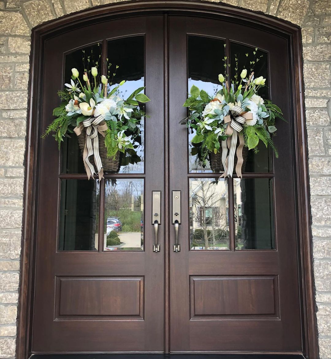 Elegant Double Door Floral Baskets
