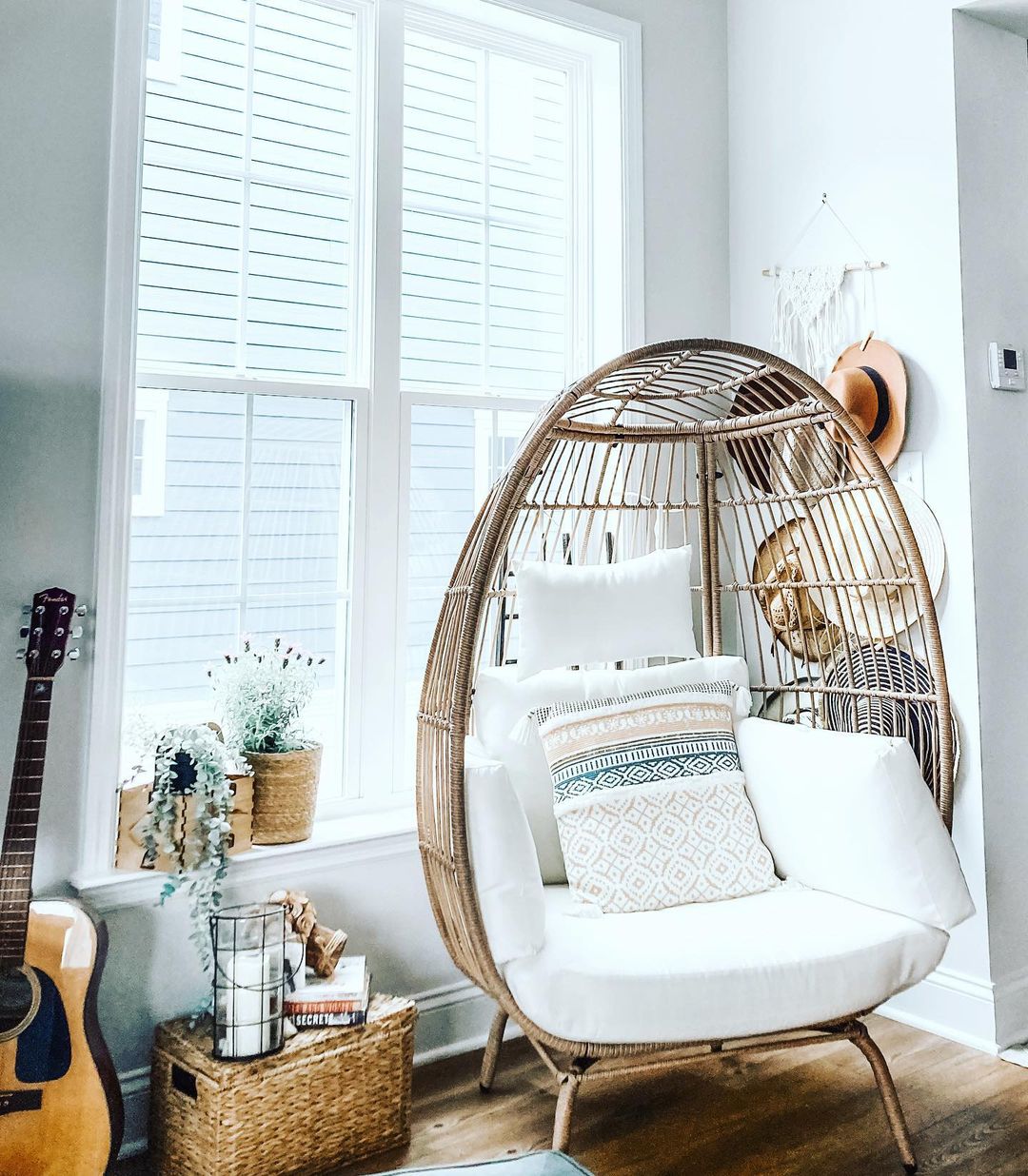 Bright and Airy Egg Chair Corner