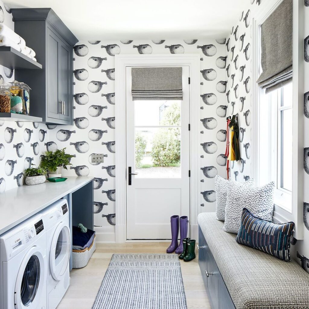 30 Beautiful Laundry Room Wallpaper Ideas You Will Love