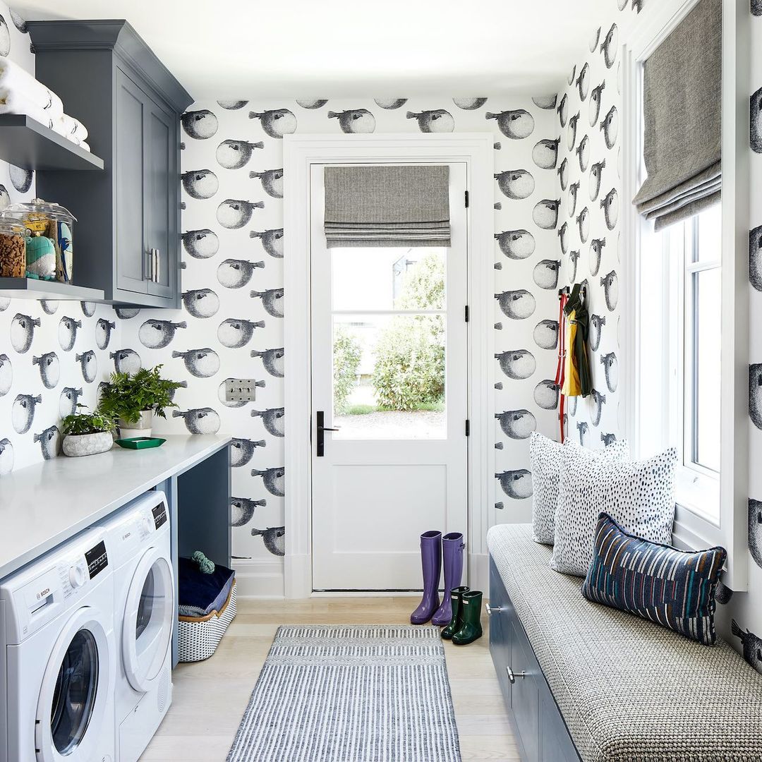 Playful Patterns for a Modern Laundry Room