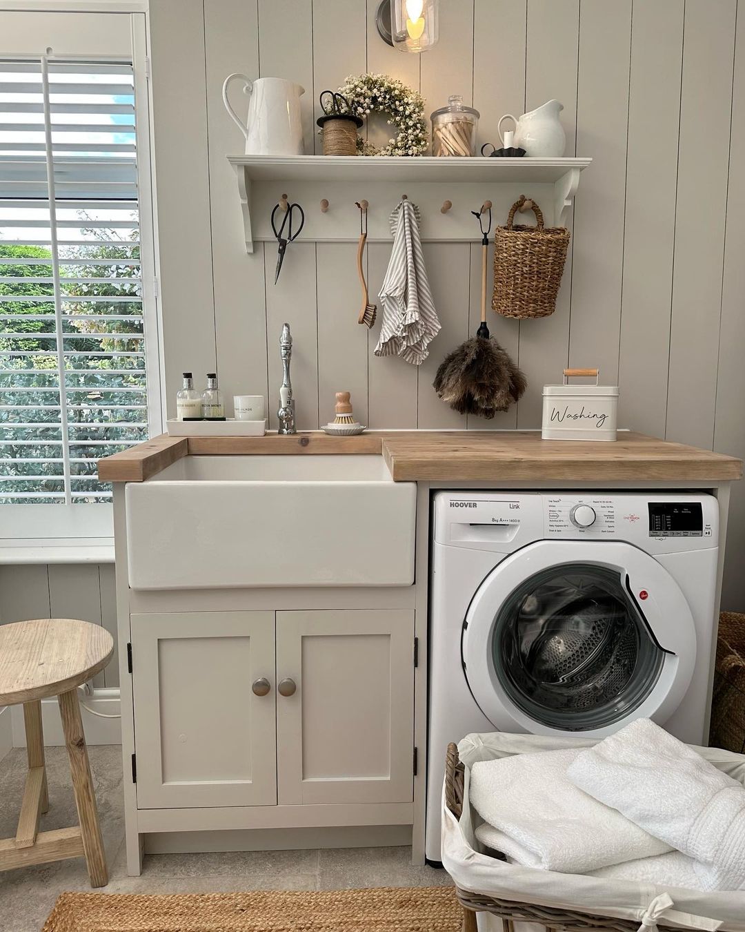 Create a Cozy and Practical Shiplap Laundry Room