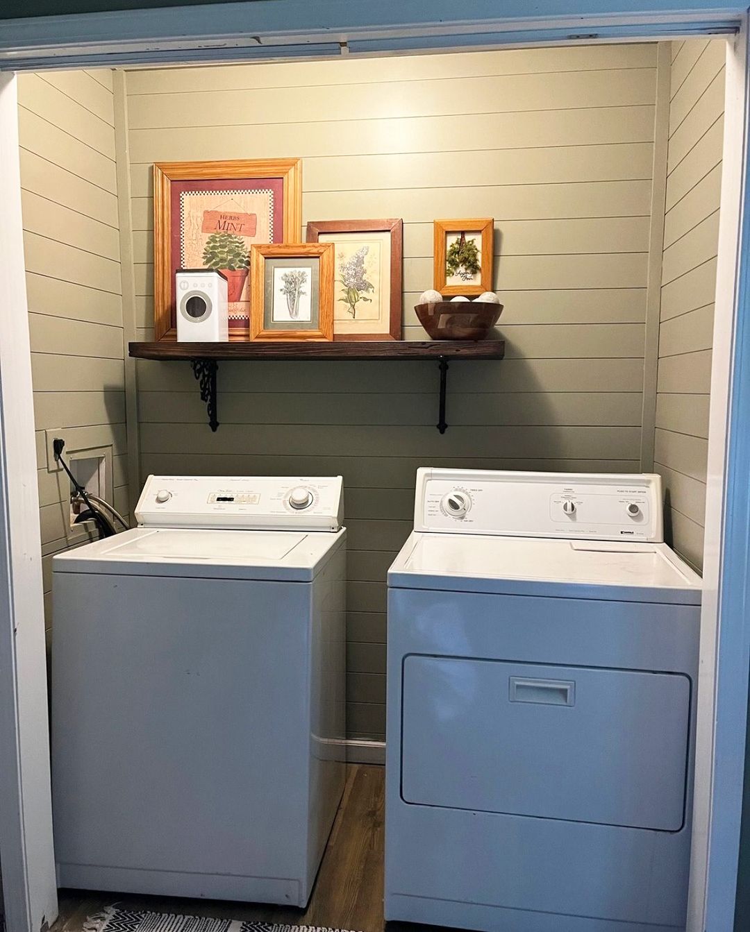 Personalize a Compact Shiplap Laundry Room