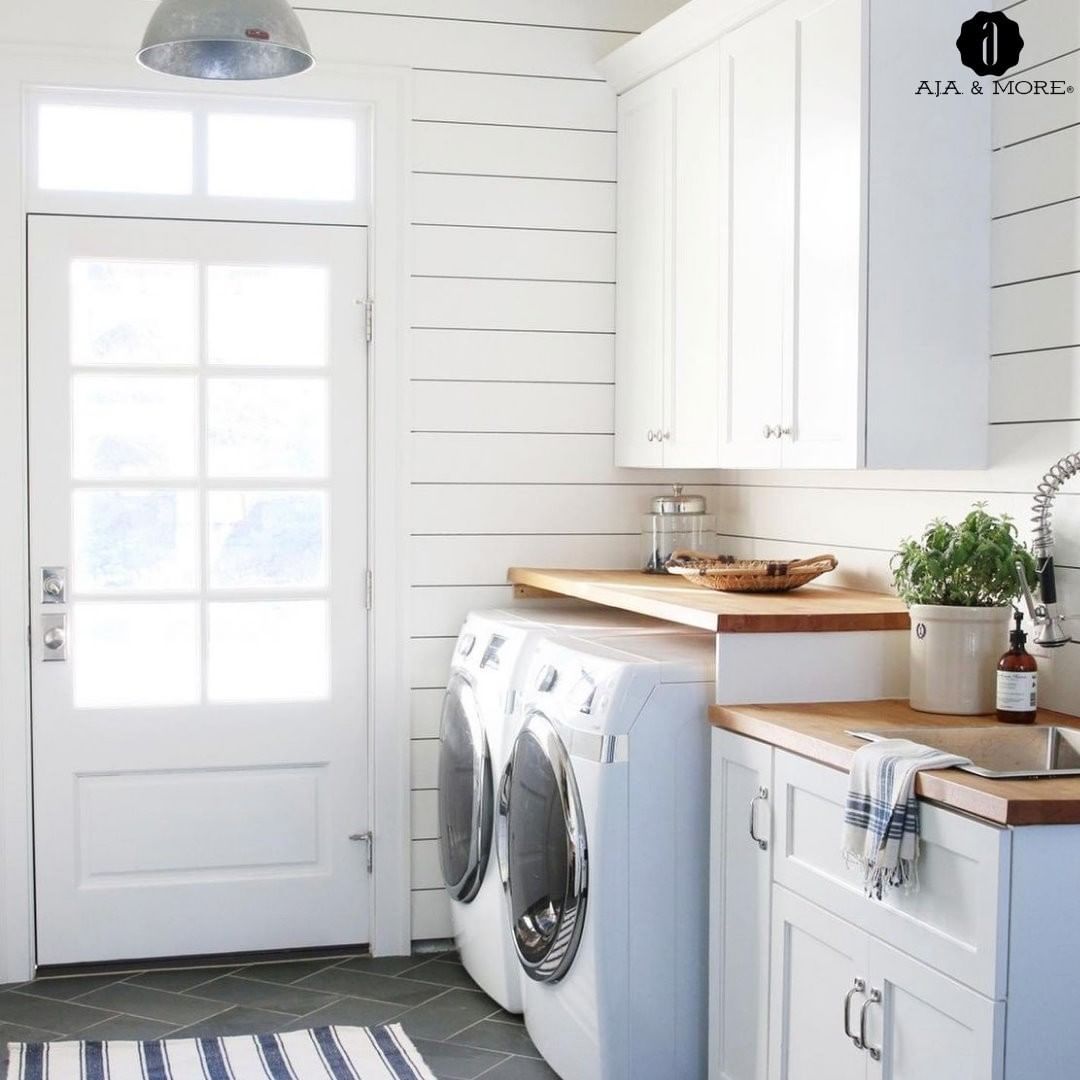 Brighten Your Shiplap Laundry Room with Natural Light