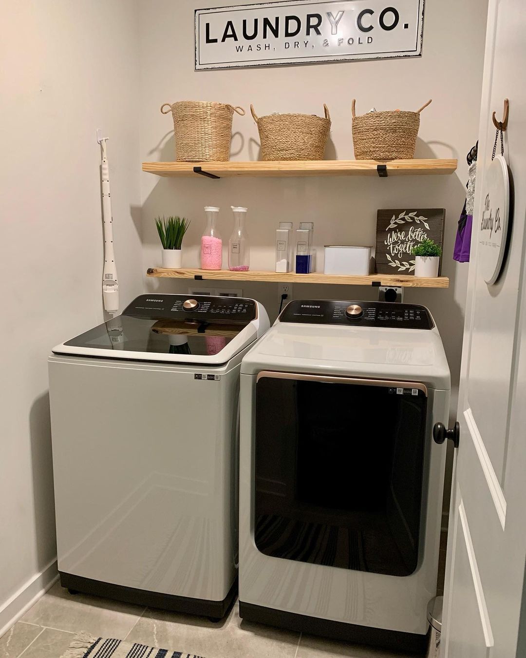 Functional Laundry Room with Natural Elements