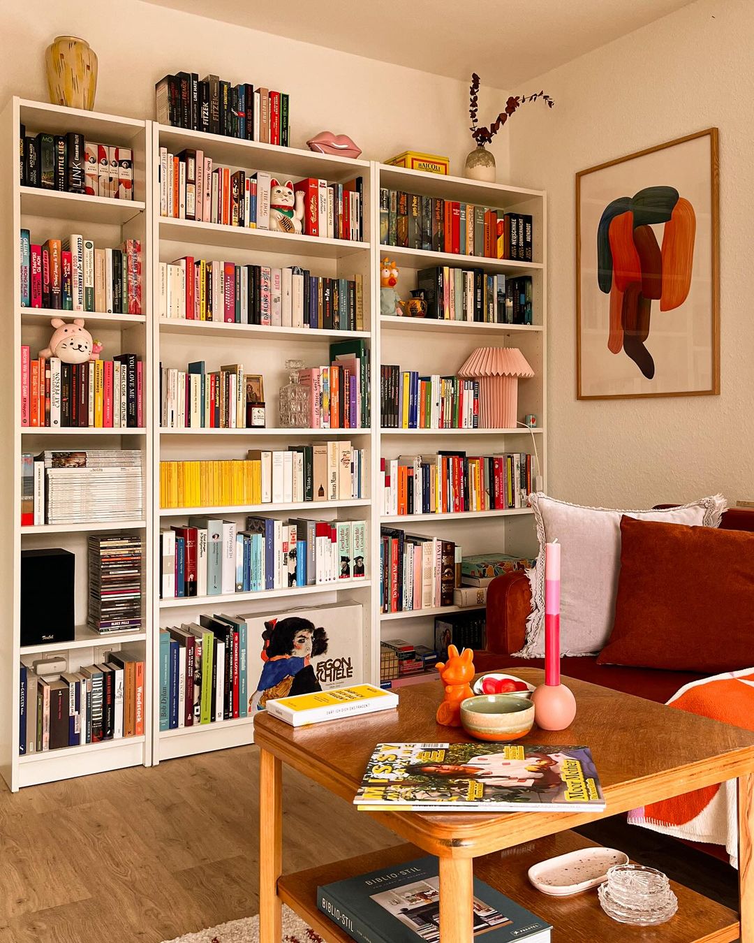 Eclectic Reading Room with Personalized Decor