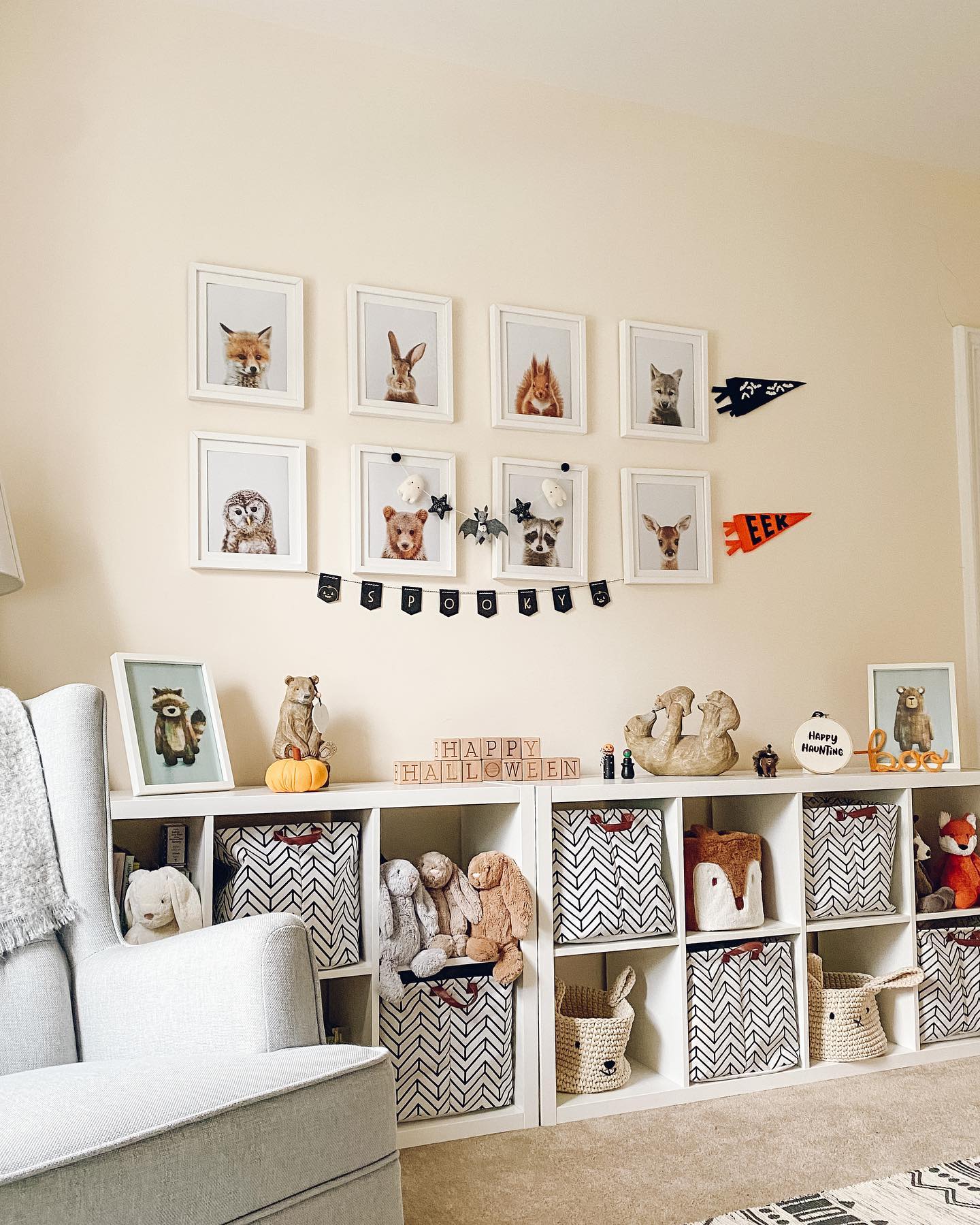 Display Woodland Friends with Gallery Wall and Themed Storage