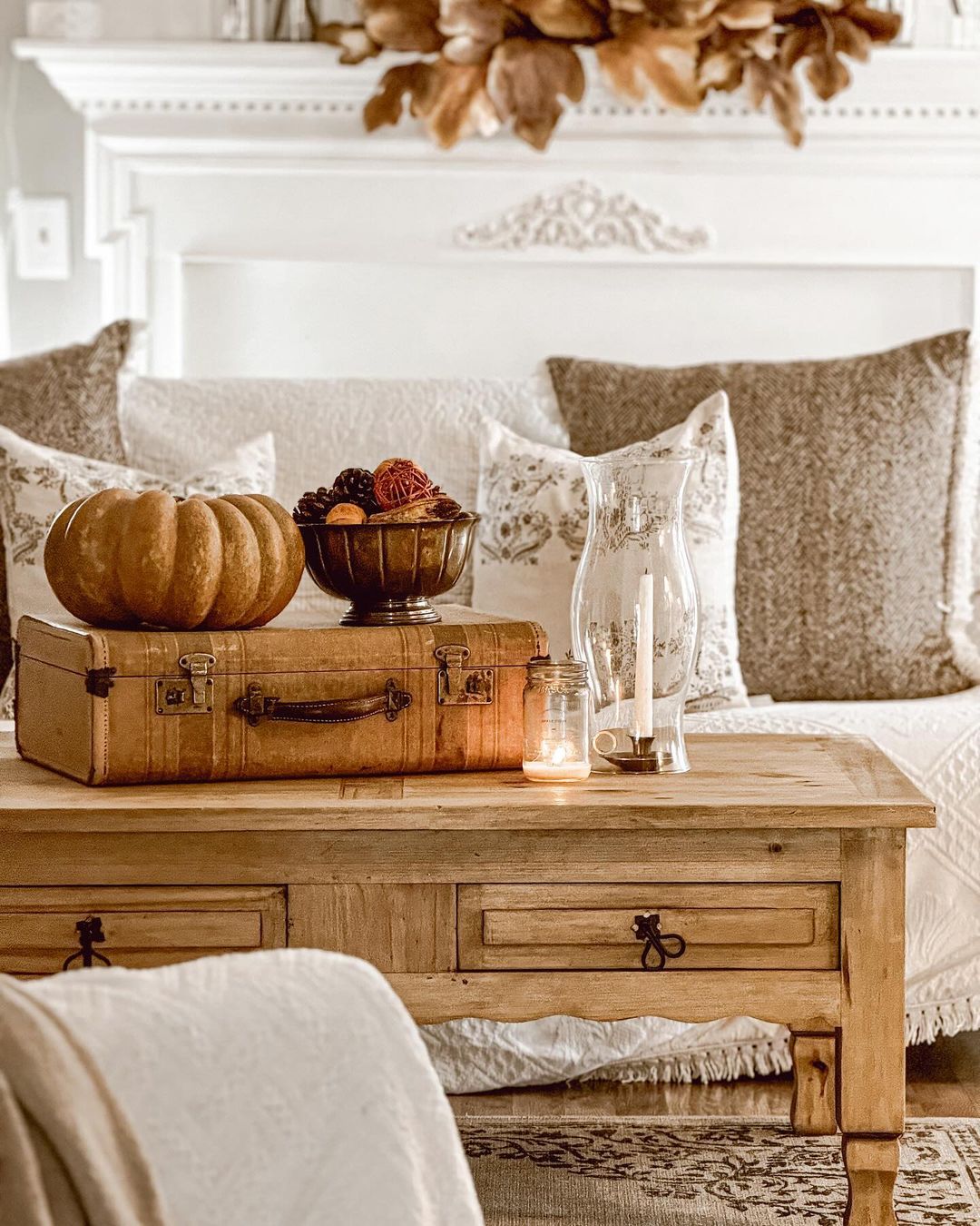 Vintage Elegance with Autumn Accents