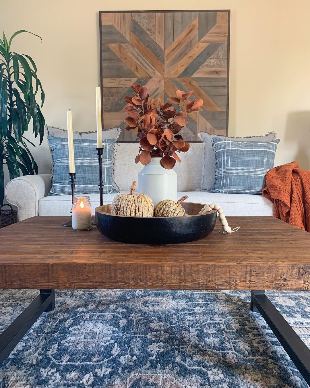 Modern Rustic Fall Centrepiece