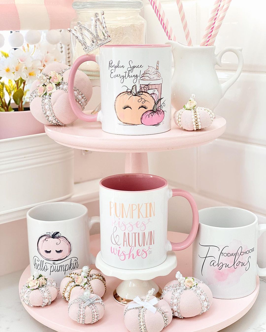 Whimsical Pastel Fall Decor