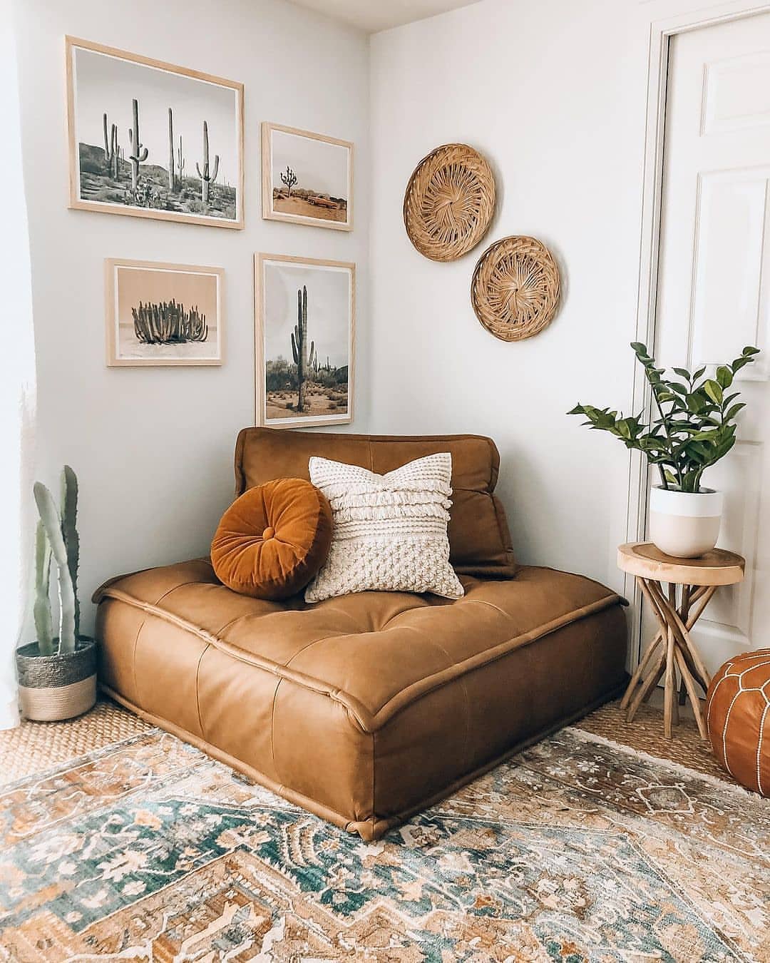 Boho-Inspired Cozy Corner with Floor Seating