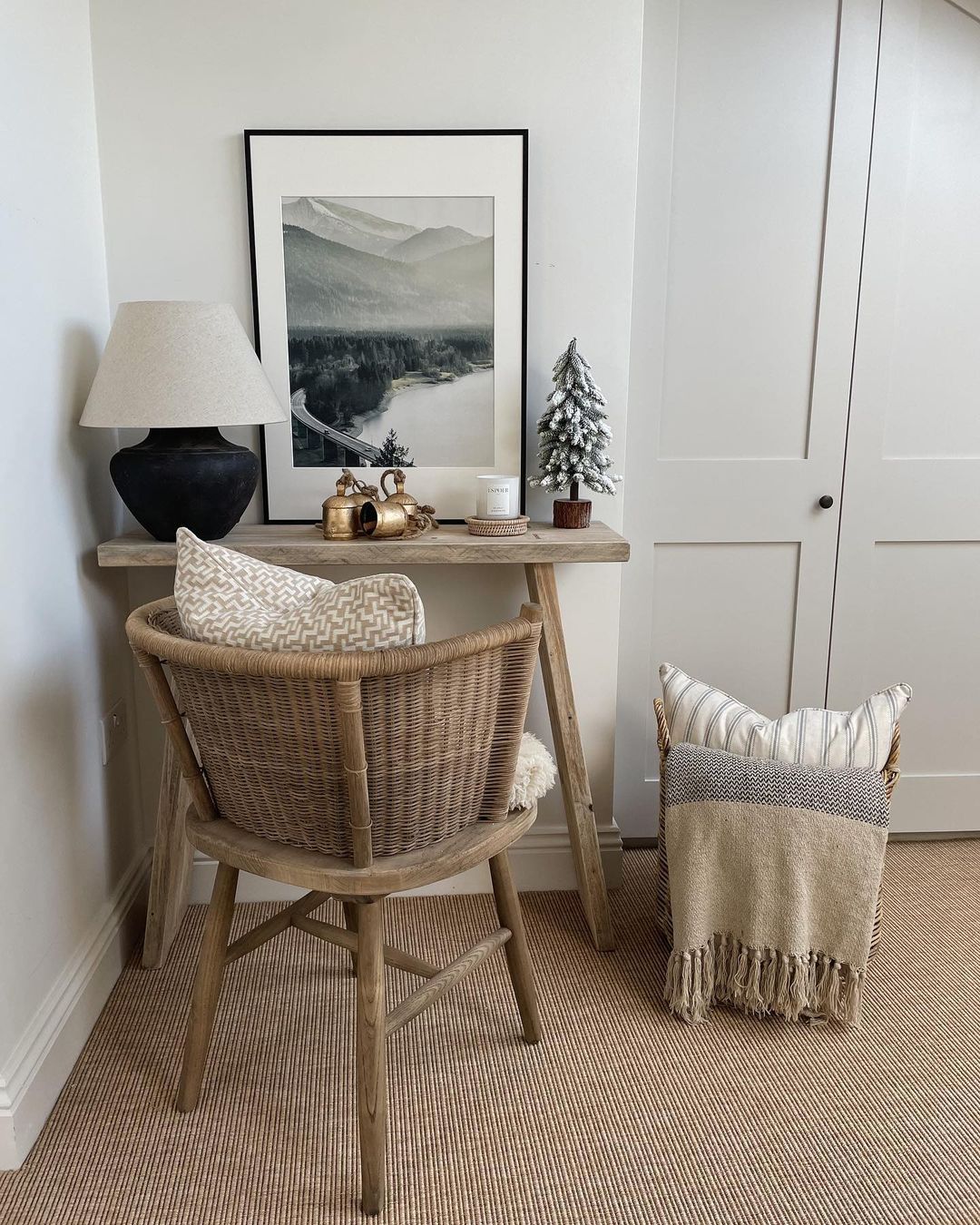 Rustic Workspace Corner with Cozy Accents