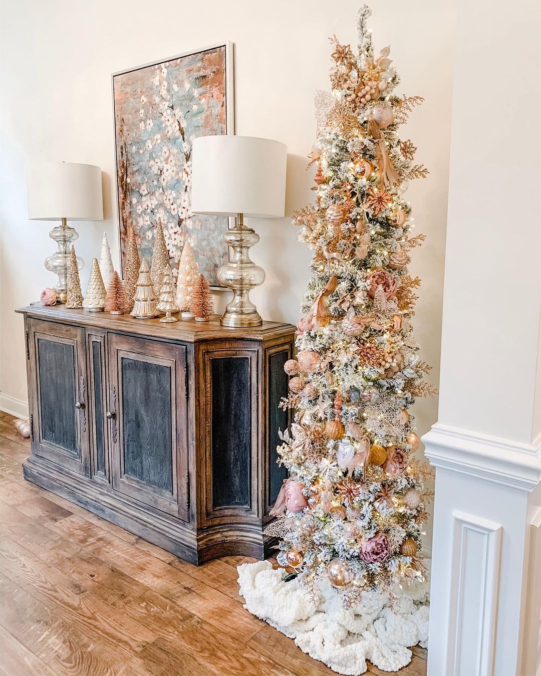 Chic and Cozy Pencil Christmas Tree