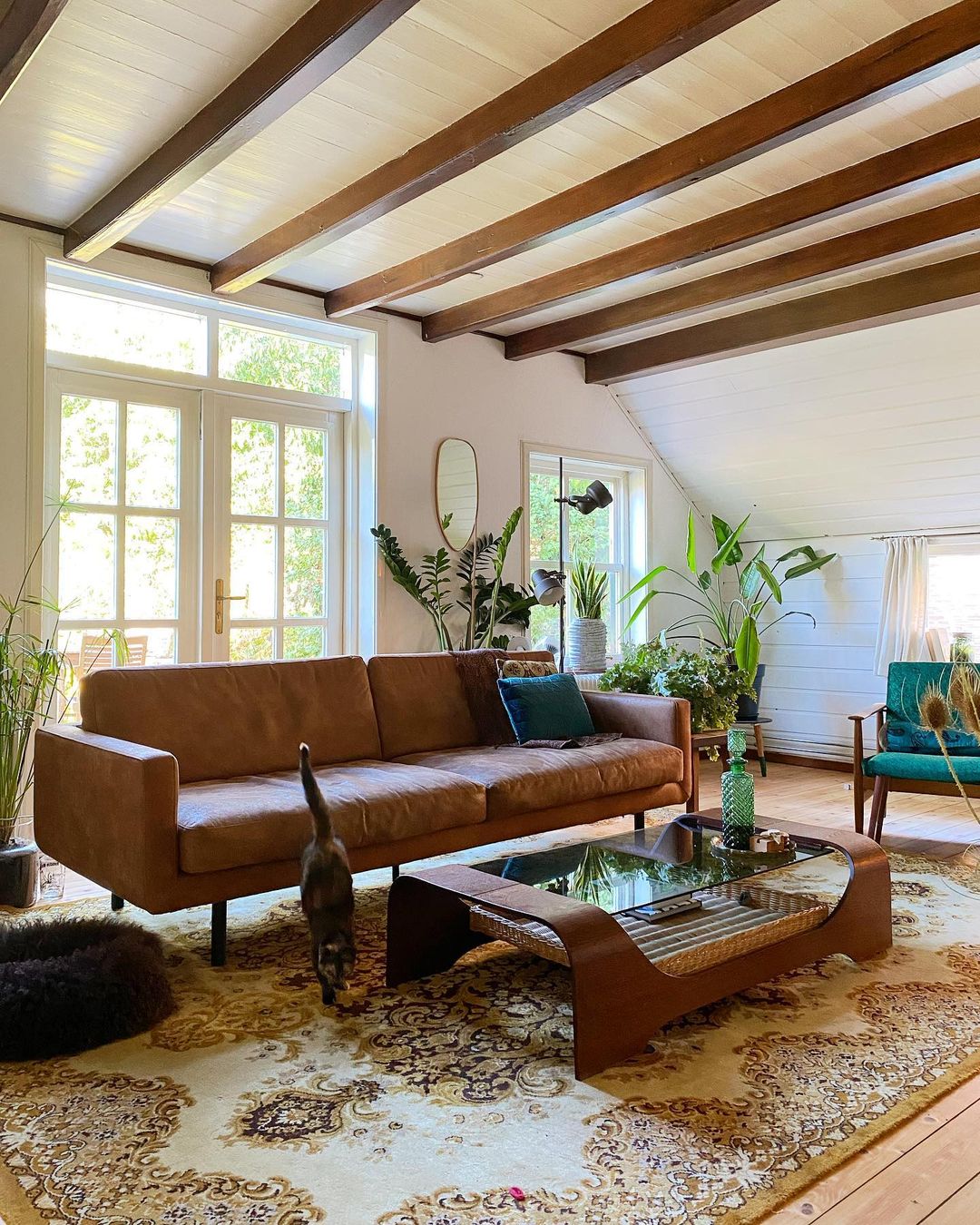 Blend Rustic and Natural Elements with a Tan Couch