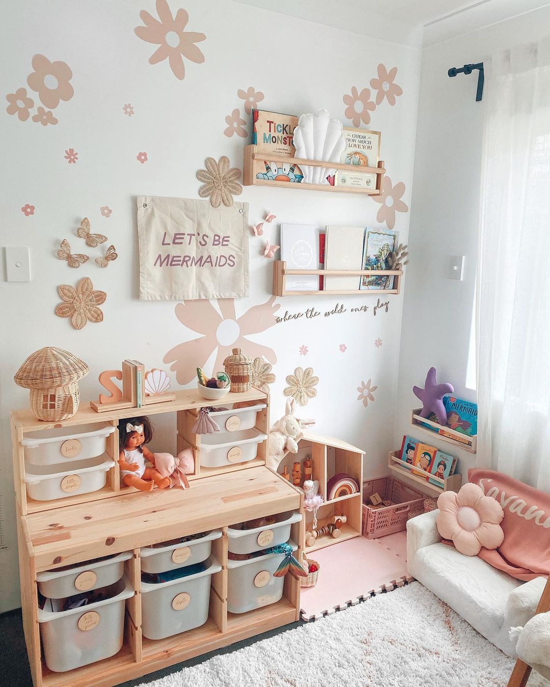 Organized Pink Play Corner