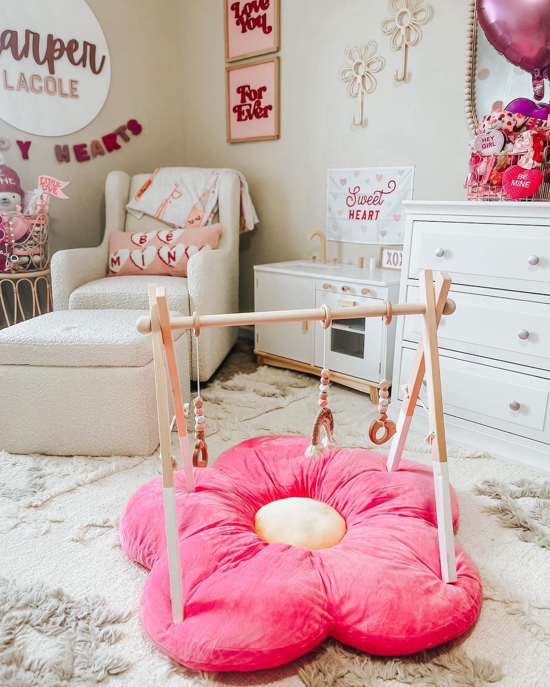 Playful Pink Nursery Corner