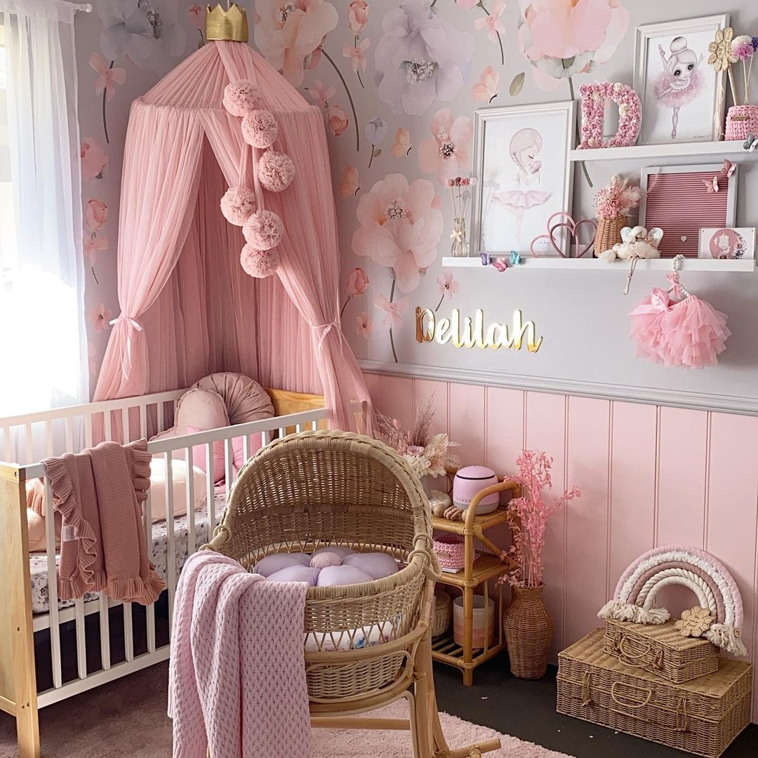 Dreamy Pink Canopy for a Nursery