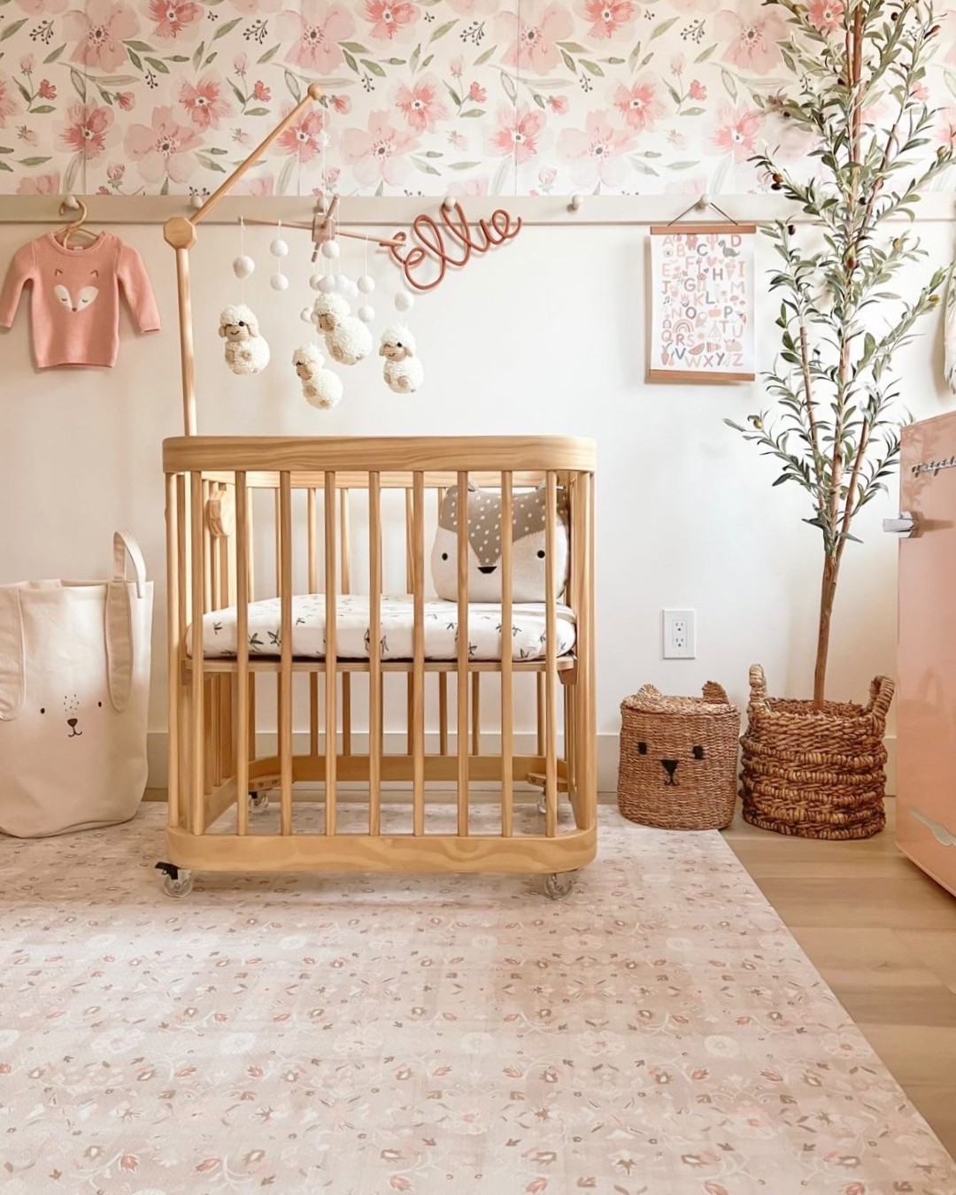 Charming Floral Pink Nursery